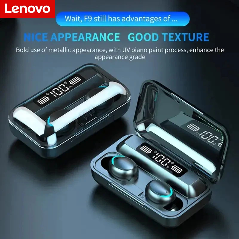 Headphones Wireless - سماعات لينوفو F9 اللاسلكية بتقنية البلوتوث