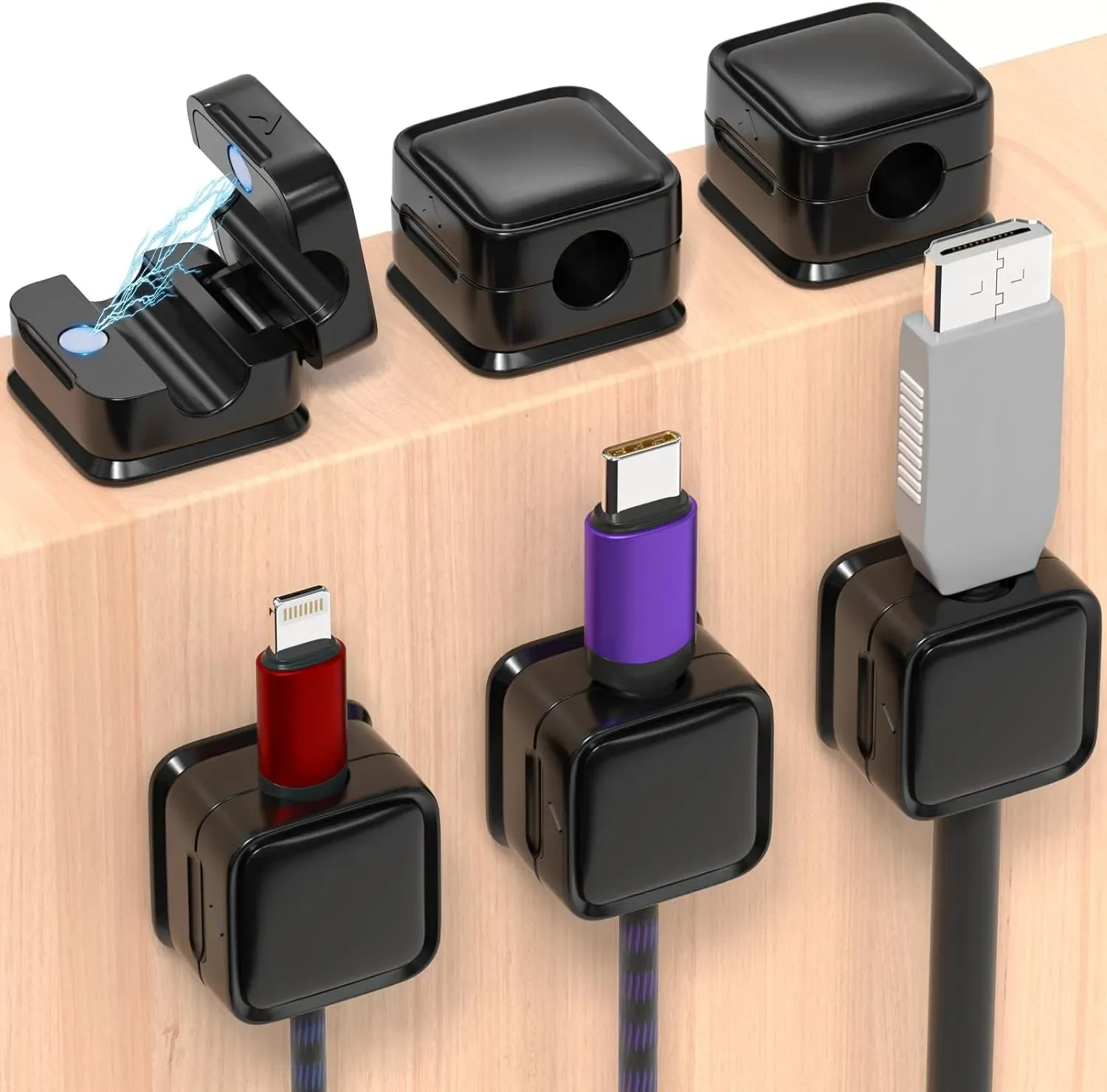 Cable Organizer - منظم كابلات صغير، حامل كابلات مغناطيسي،