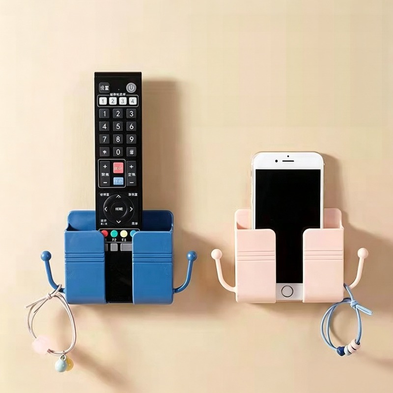 Phone Holder - رف تخزين متعدد الألوان للحائط، لا