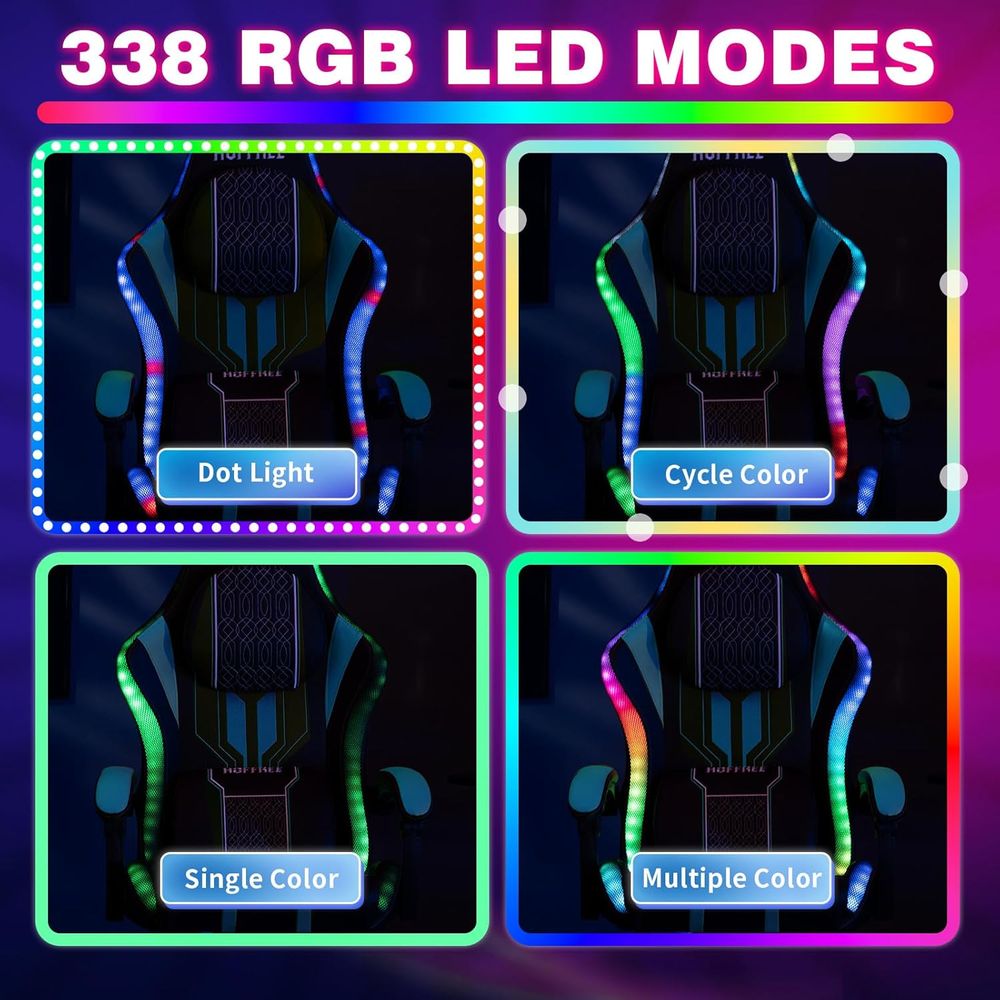 كرسي ألعاب مع إضاءة LED ومكبرا - مراجعة Bluetooth Speaker وسعره