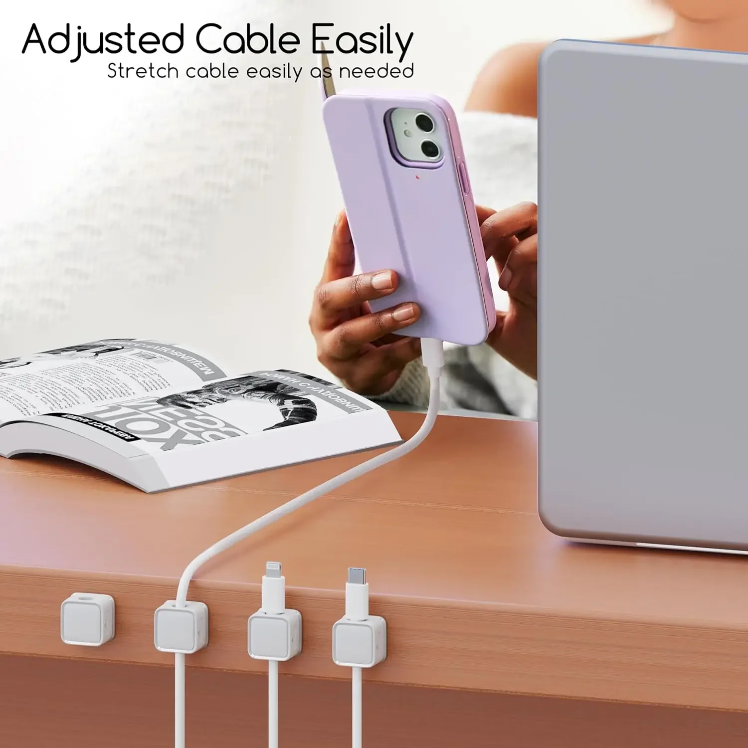 منظم كابلات صغير، حامل كابلات  - مراجعة Cable Organizer وسعره