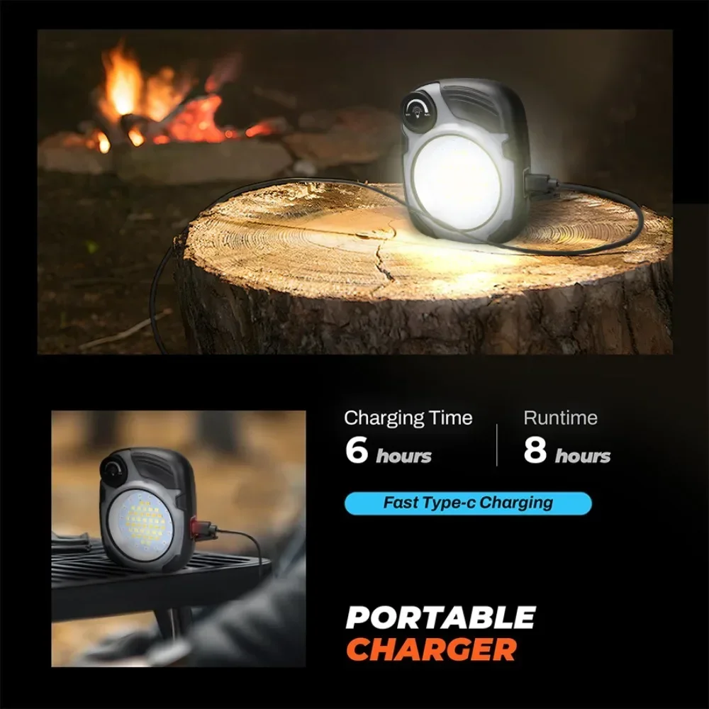 فانوس تخييم LED/COB قابل لإعاد - مراجعة Power Bank وسعره