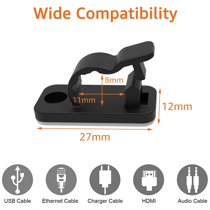 10/50 قطعة من مشابك تنظيم الكا - مراجعة Usb Charger وسعره